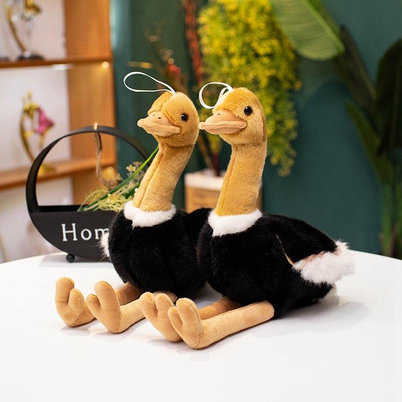 Small Simulation Ostrich Doll Plush Toy Zoo Bird Ostrich Doll Children'S Rag Doll Birthday Gift