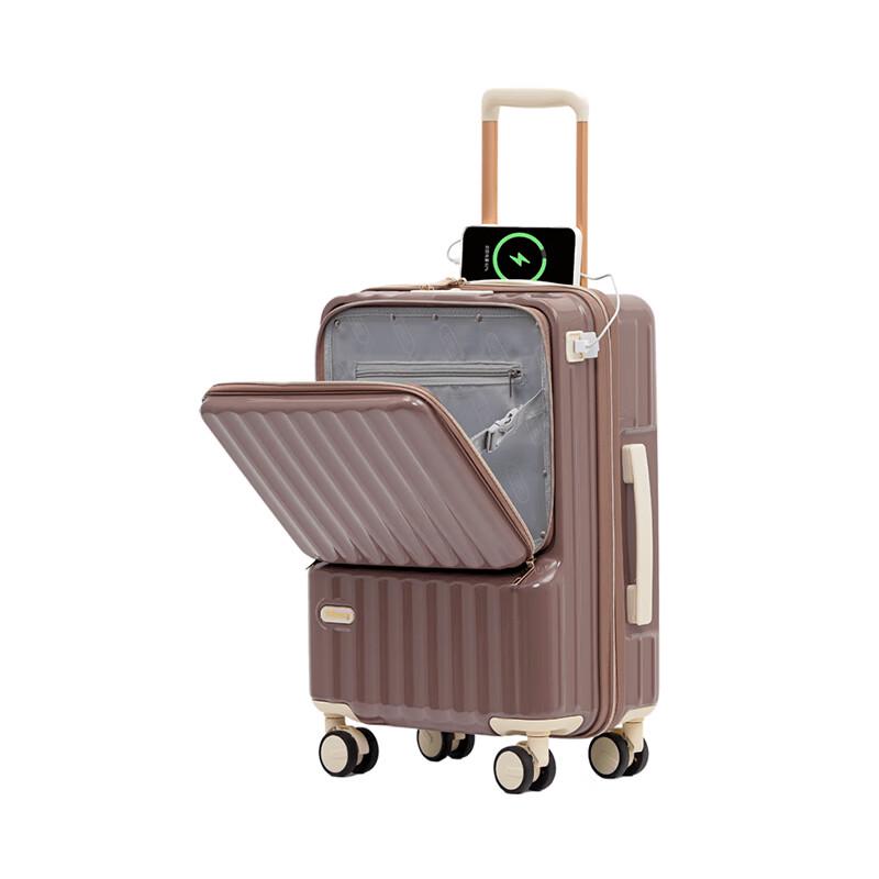 TOBOOG Multifunction ABS+PC Hardside Spinner Luggage 20 inch
