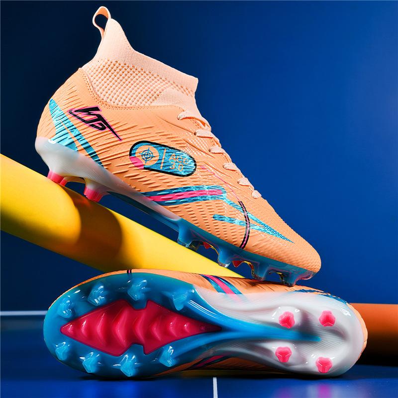 Amazon Xiyin football shoes ag long nail shoes high top football shoes adult tf broken nail football shoes men's large size
