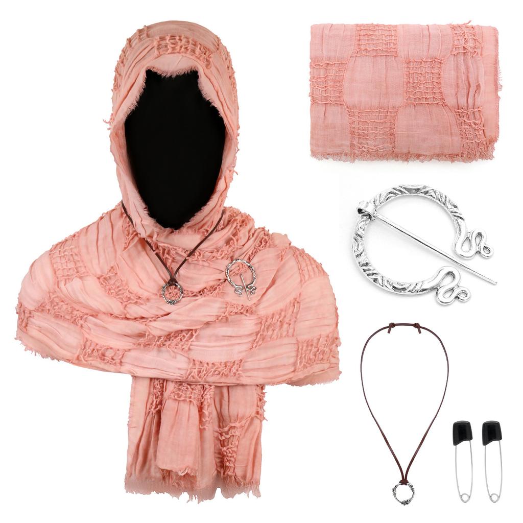Cloak Costume Cape with Damaged Scarf Cosplay Prop for Men Women Adults Halloween - for Halloween Parties and Cosplay Events