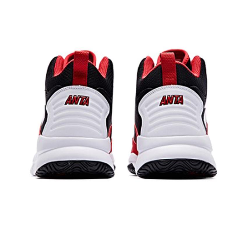 Anta Star Trail 4 Basketball Shoes Men's Mid Top Black Red Sneakers 91731132-2