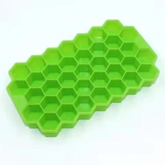 Ice Cube Tray Silicone Mould 37 Cellular Silicone Ice Cubes Hexagonal Molds DIY Kitchen Honeycomb Ice Cubes Molds