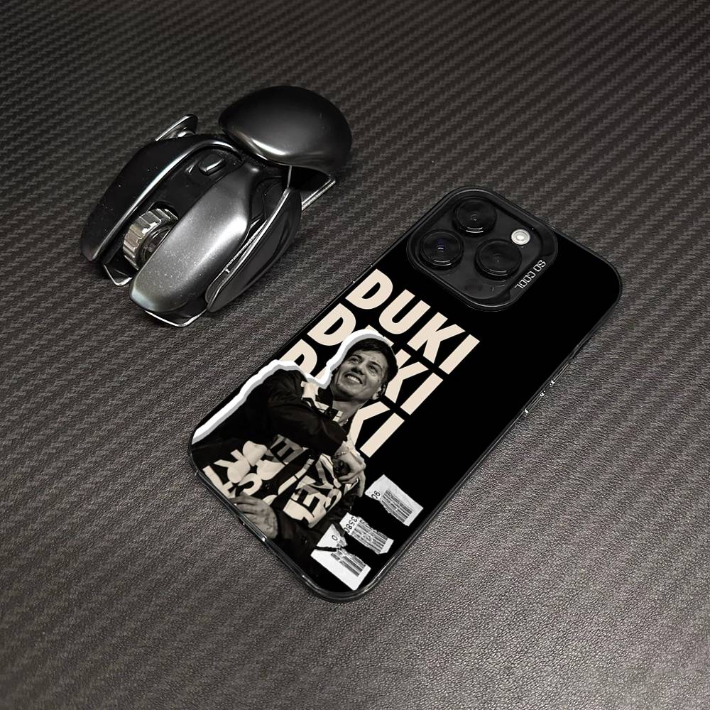 Fashion Rapper DUKI Phone Case Color Silver Shell For LPhone 17 16 16e 15 14 13 12 11 Pro Max Plus