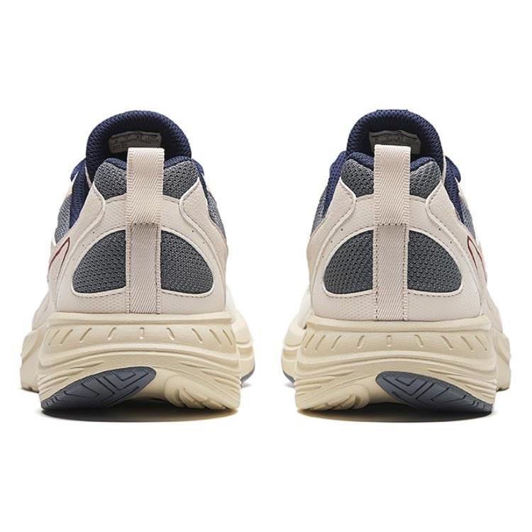Anta Mesh Abrasion Resistant Low top Retro Running Shoes Men's White Gray 912345595-3