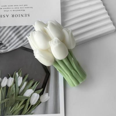 New 3D Tulip Candle Molds Easily Demold Soft Silicone Resin Crafts Mold Flexible Plaster Mold Flower Soap Mold DIY Wedding Decor