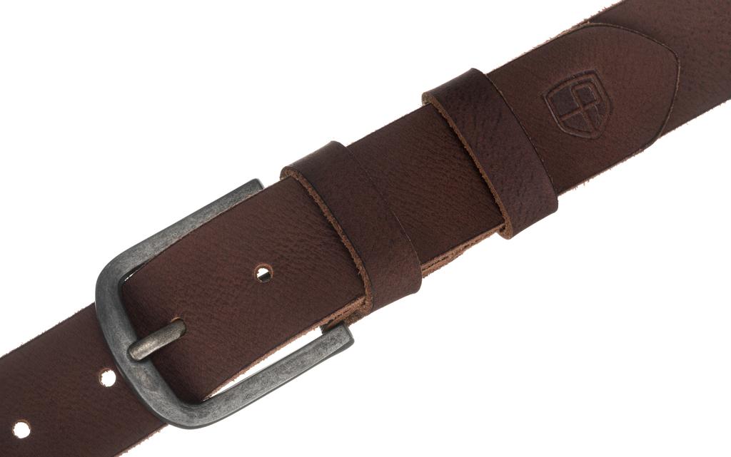 Wide Leather Belt PTN PS-04-90-3491 D.Brown