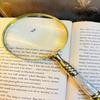 Magnifying Glass with Solid Brass with Mother of Pearl Wedding Anniversary Christmas Birthday Gift