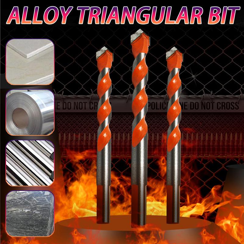 3/4/5/6/7/8/10/12Multifunctional Glass Metal Tile Drill Bit Triangle Diamond Drill Set Ceramic Concrete Brick Wood Punching Hole Saw Drill