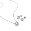 Set - LUXENTER - Midfo - Sterling Silver 925 - Cubic Zirconia - Rhodium Finish