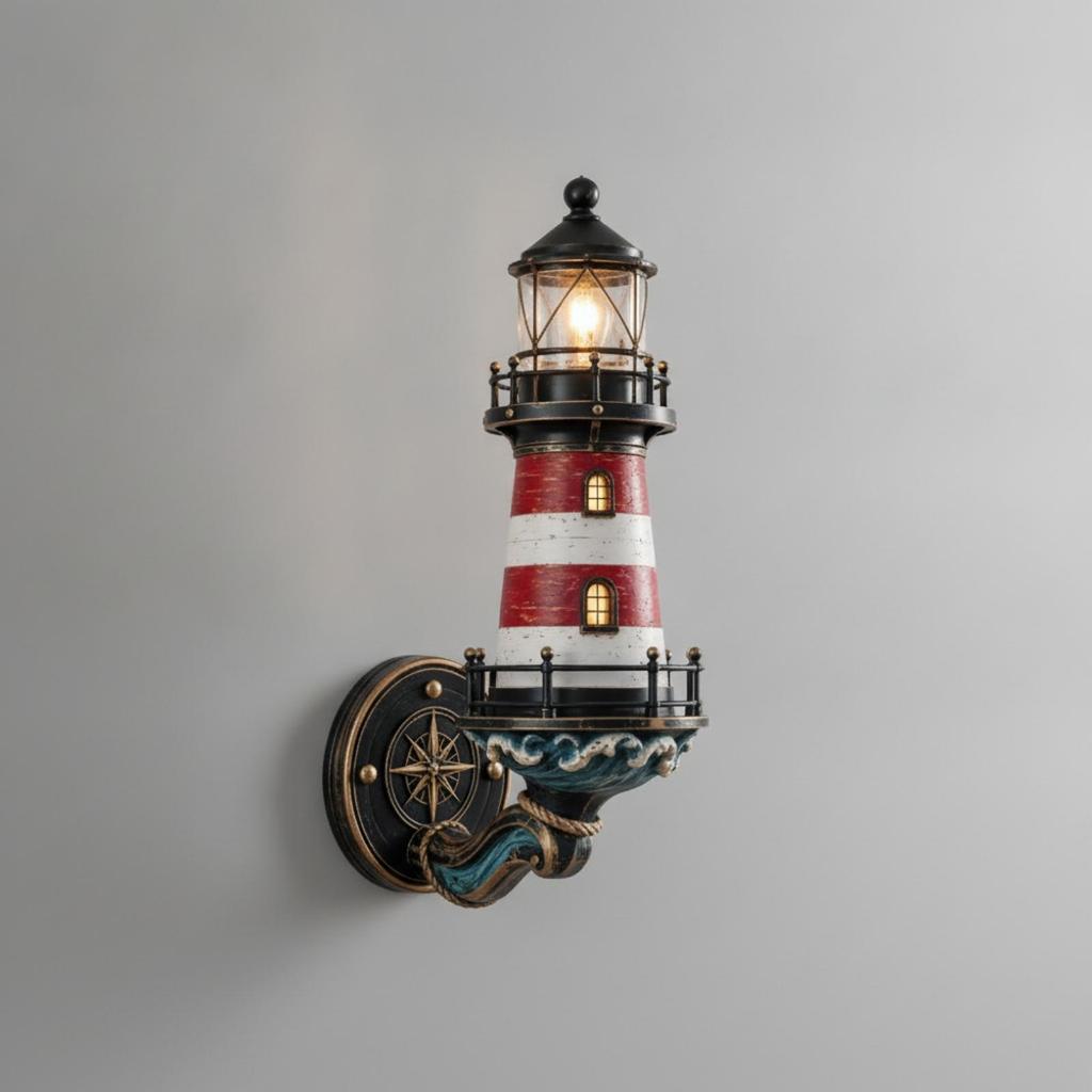 Wandlampe Ambientebeleuchtung Küstenleuchtturm Wandleuchte für Leseecke