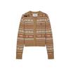 Teenie Weenie Women's Fair Isle Jacquard Round Neck Knit Cardigan
