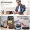 Magnetic Leather Case for iPhone 17 Pro Max Air 16 Plus 14 13 12 11 X XR XS Max RFID Blocking Detachable Card Slot Wallet Cover