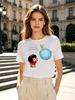 1pcs Fashion The Little Prince Unisex T Shirts For Girls Funny Printing Short Tshirts For Unisex Tshirts Lady Tops