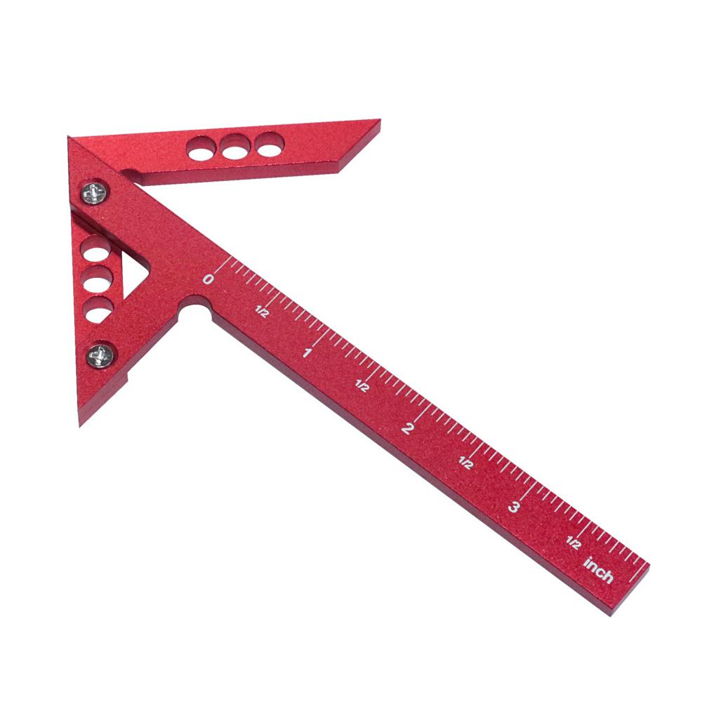 Center Scriber Vertical Line 45 Degrees  Angle Gauge Drawing Circle Gauge Aluminium Alloy Woodworking