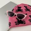 Niche High-End Sense Retro Versatile Cat Eye Pink Sunglasses Women'S Sunscreen Face Small Frame Sunglasses