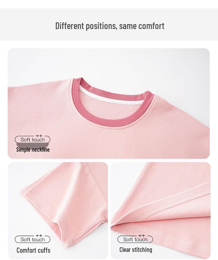 2024 Women's Plus Size Korean Style Capri Set - Summer Cotton Short-Sleeved Home Wear