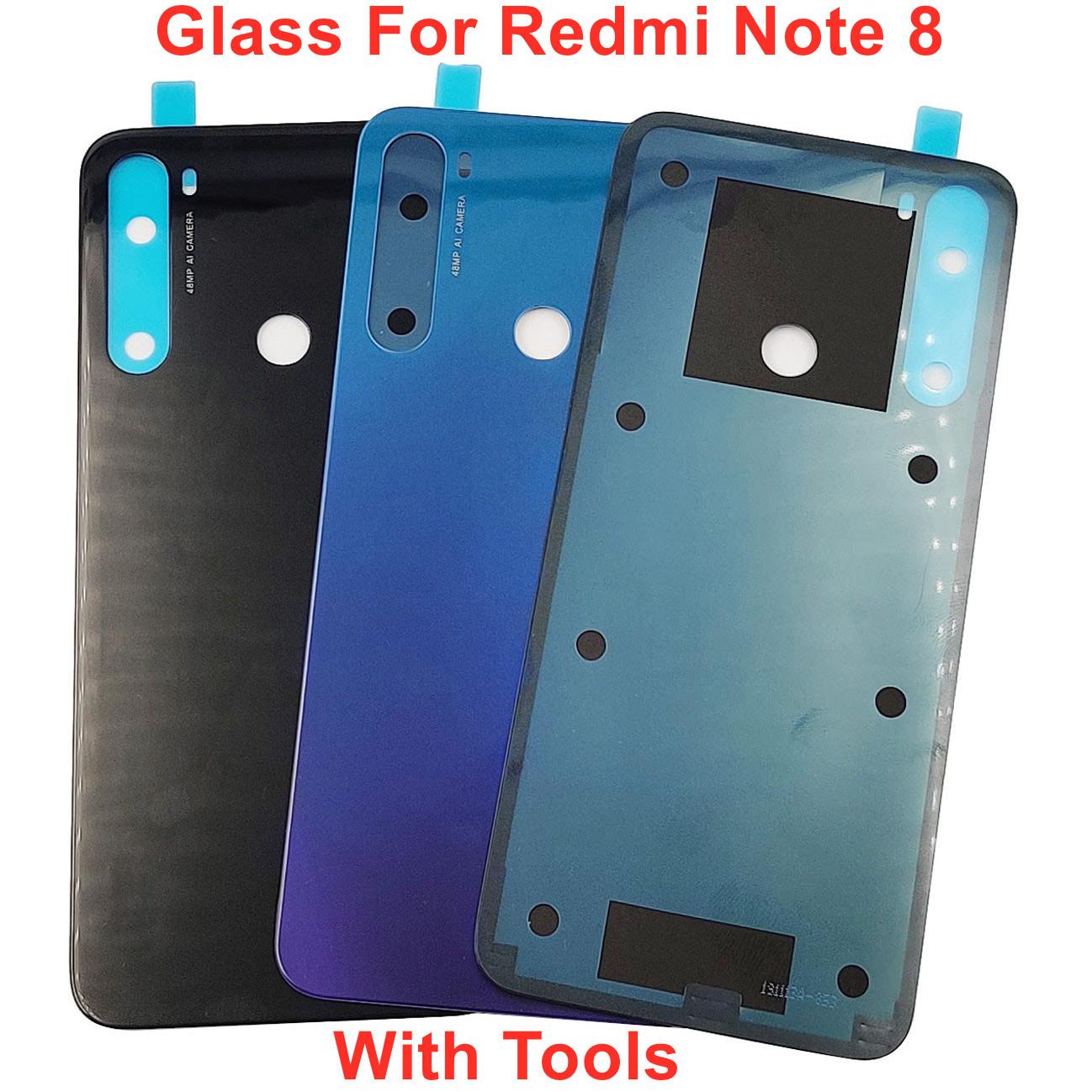 

Для Xiaomi Redmi Note 8 Крышка аккумуляторного отсека Жесткая крышка задней двери Задняя панель корпуса Redmi Note 8 + оригинальная наклейка