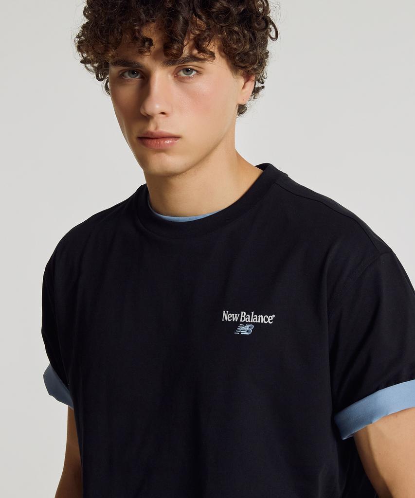 Nyuballanseu Nbneg21503 / Uni Nb Friends Short Sleeve T-Shirt (Black)