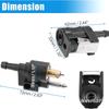 Fuel Line Connector Outboard 1/4 6mm Male 5/16 8mm Female Hose Fitting Pipe Adapter Joint
