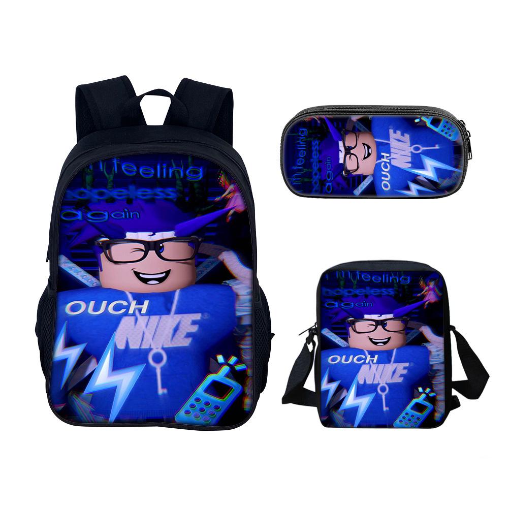 Roblox Anime Dreiteiliges Set für Jungen, Mädchen und Grundschüler (Auf Lager)