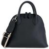 Grande Grace Damen Handtasche, Echtes Leder, Formell, Schwarz