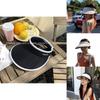 Chic Minimalist Women's Summer Sun Hat With Adjustable Strap And Breathable Fabric