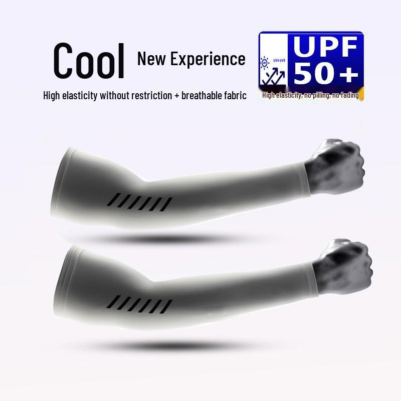 Men's UV Protection Cooling Arm Sleeves - Ice Silk Breathable Summer Sleeves for Cycling
