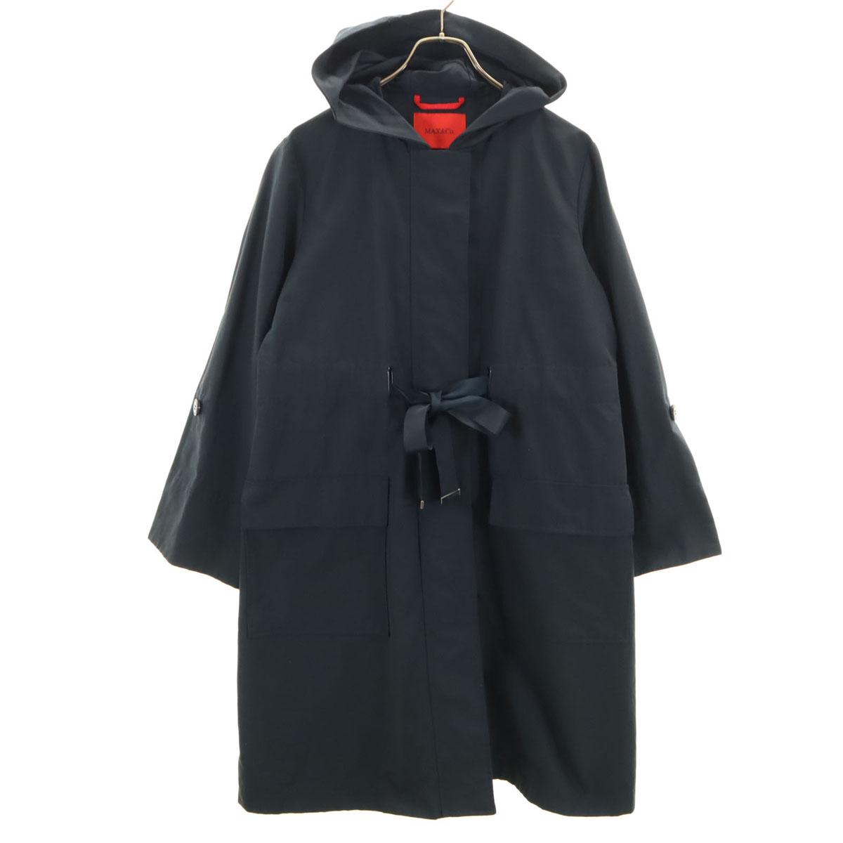 

MAX&CO Long coat 38 Dark navy hood Women Used