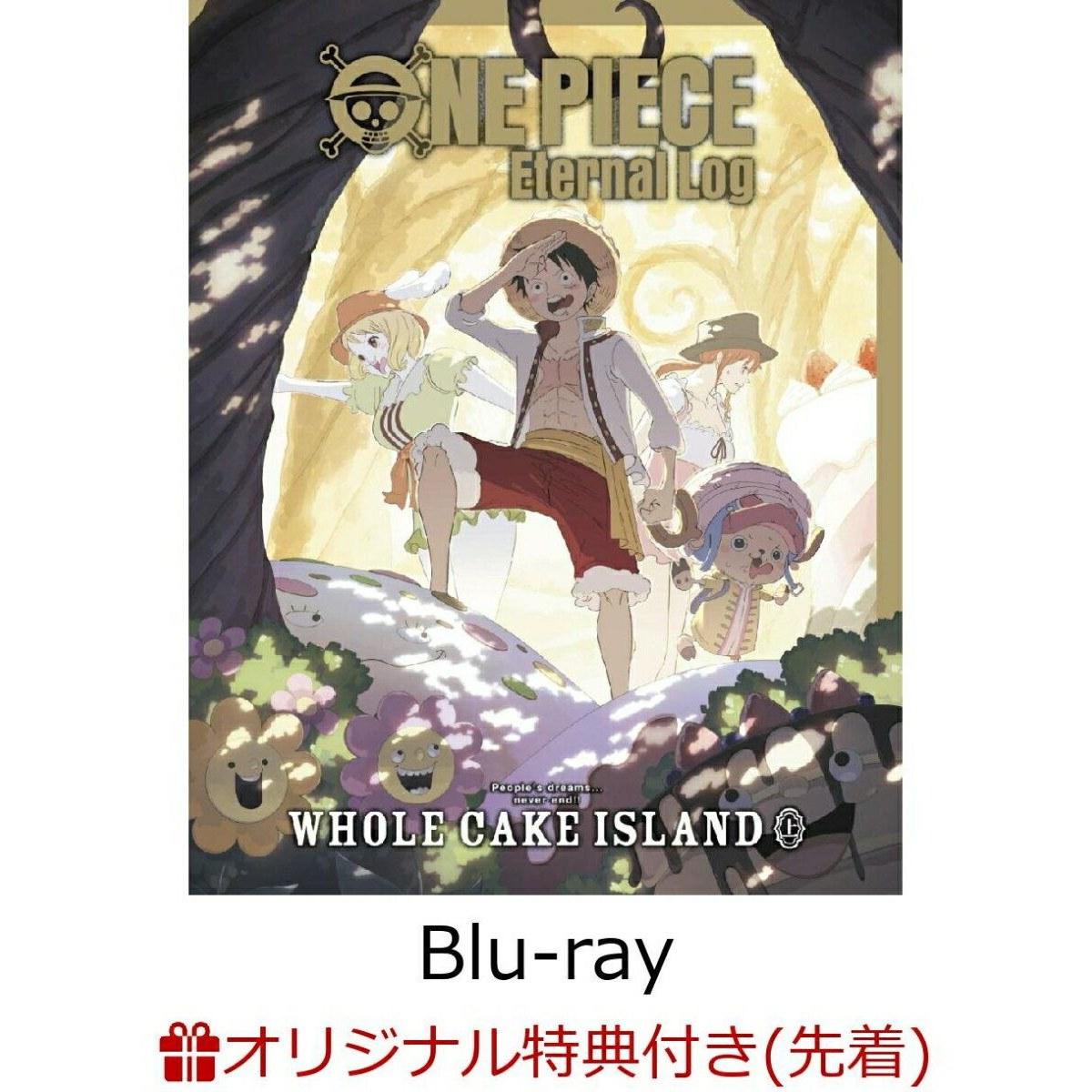 ONE PIECE Eternal Log WHOLECAKE ISLAND Volume Upper Blu-ray (2L Size Character Fine Matte + Storage Box Two Volumes A3 Poster) Eiichiro Oda
