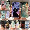 For Samsung Galaxy A36 5G Case A16 A26 A56 Cute Cat Fashion Painted Cover Case For Samsung A36 A 16 26 56 Galaxy A56 Soft Fundas