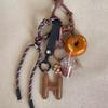 2023 Luxury Handmade Genuine Leather Women's Bag with Sheepskin Heart Pendant