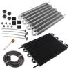 Auto A C Air Conditioning Tubular Condenser Aluminum Alloy 6 Row Tube Condenser Universal Car Modified Accessories