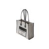 Burberry Freya Horseferry Print Canvas And Leather Tote Bag Women Tote Bags Gray Black 80441371
