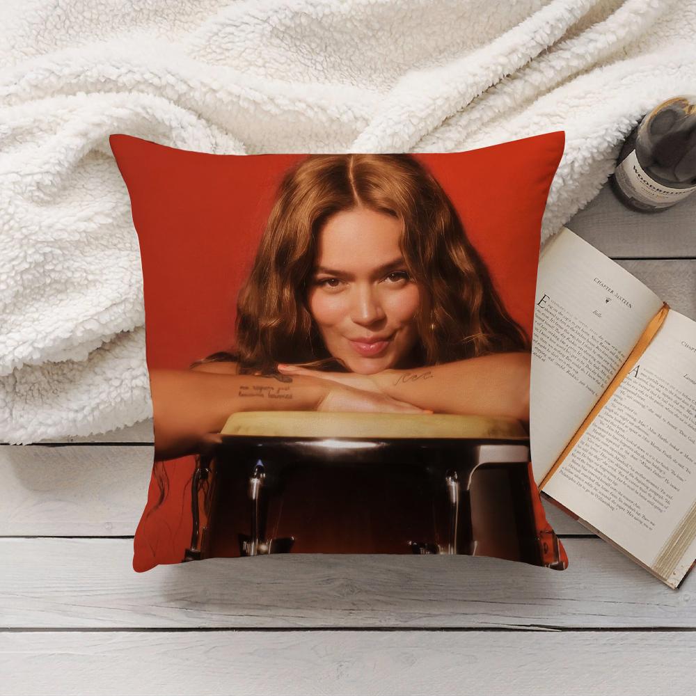 Singer Karol G Tropicoqueta Pillow Case Home Decoration Cushion Cover Suitable For Bedroom Car Office Sofa