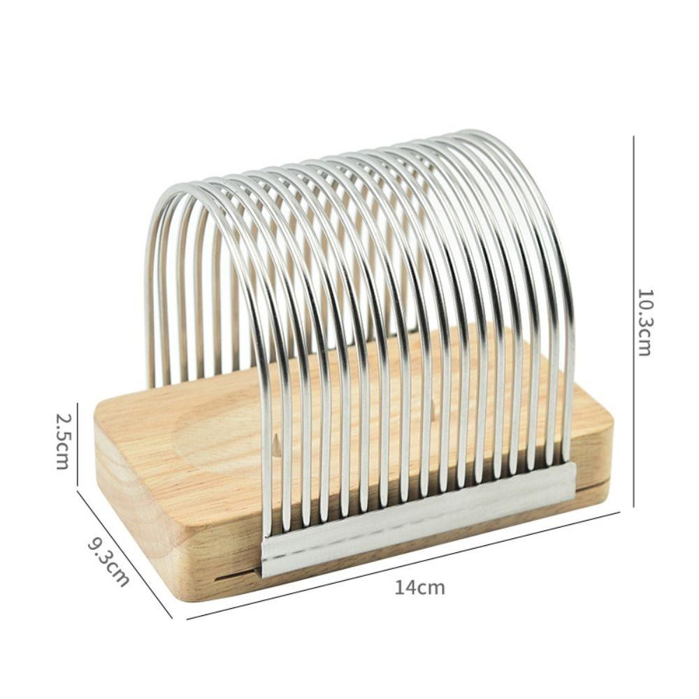 Stainless Steel Bread Slicer with Fixing Nails Tomato Slicer Toast Cutter Mold  Restaurant