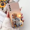 For Huawei Y7a Case PSmart 2021 Cute Cat Fashion Painted Cover Soft Slim Phone Case For Huawei P Smart 2021 Y 7a HuaweiY7a Shell