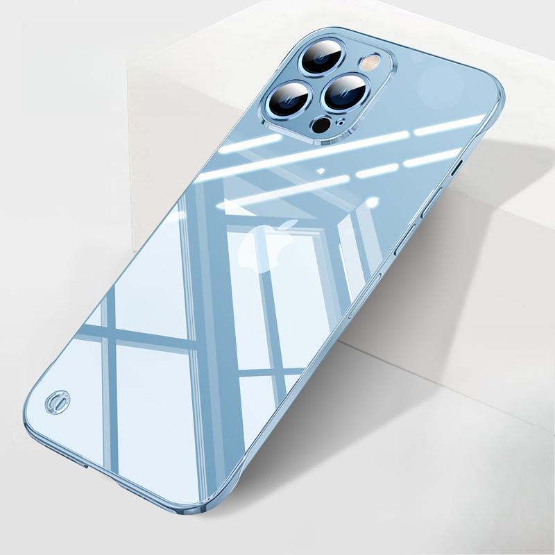 Suitable for Apple 14promax Phone Case, IPhone13 Anti-drop 11 Simple 12 Transparent Semi-enclosed Protective Case