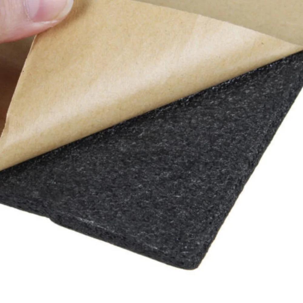 10Pcs Car Insulation Deadening Hood Foam 200*50cm 10mm Thickness Sound Mat Proofing Deadener Heat Noise Auto Accessories Heat Shields 2