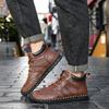 38-48 Men Leather Casual  Shoes Design Sneakers Man Breathable Leather Shoes Men Ankle Boots