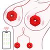 Vibrierende Rosen-Brustwarzenklemmen für Frauen - Intime Teaser & Masturbatoren