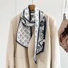 Silk scarf female simple small fragrant temperament mulberry silk silk scarf thin narrow long double-sided decorative scarf streamer