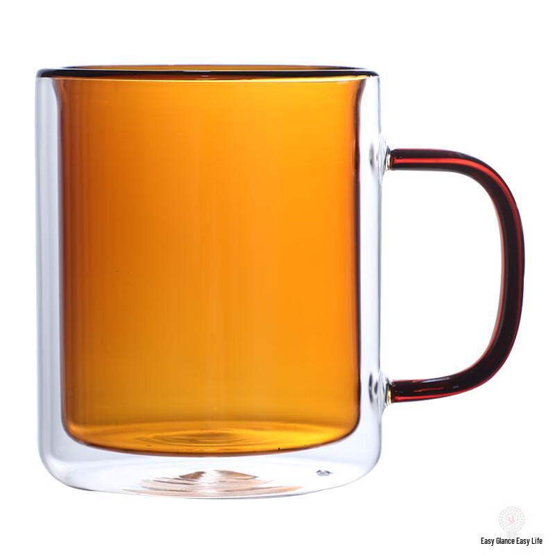 Shangqi Ins-Style Colorful Double-Wall Borosilicate Glass Mug