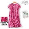 Plus size Estate Donna Camicia da notte Manica corta Simpatico cartone animato pigiameria dolce O Collo Camicie da notte Pigiama Pigiama da donna in cotone