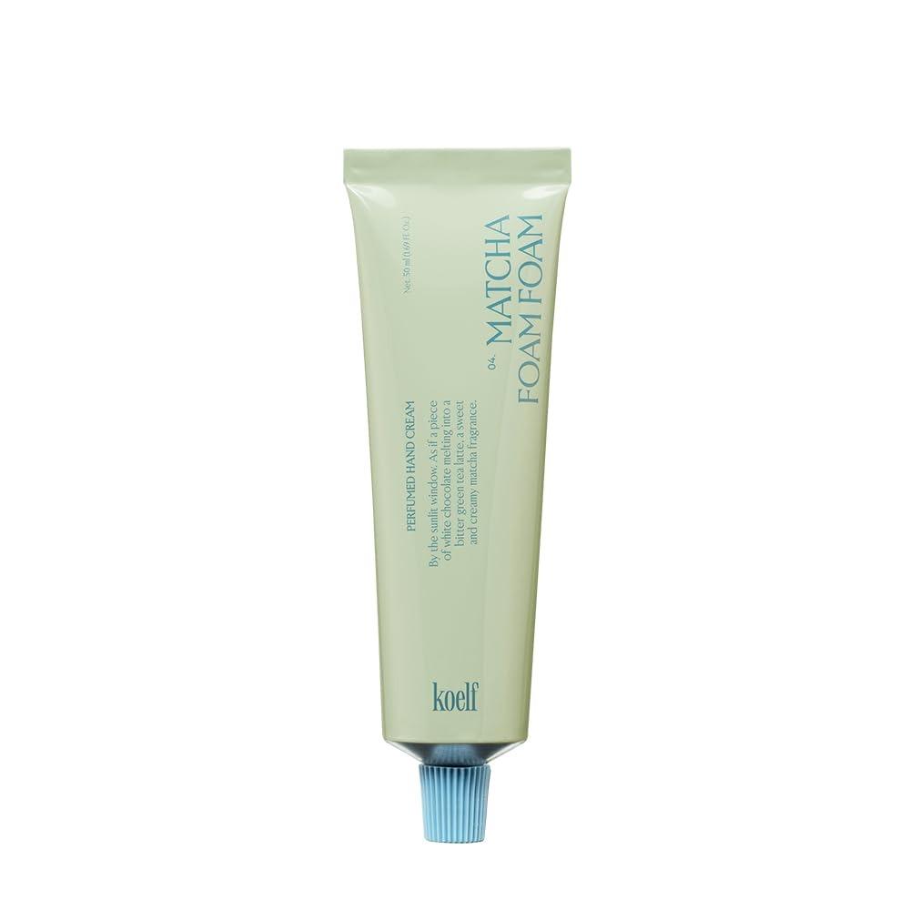 Koelf Perfume Hand Cream Matcha Pompom, Deep Moisture & Lasting Fragrance, 50ml