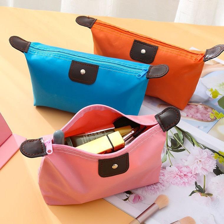 Cosmetic Bag For Women Colorful Waterproof Travel Dumpling Storage Bags Mini Cute Toiletry Makeup Portable Tote Bags Purses