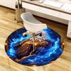 1PC Eagle Non-Slip Floor Round Carpet, Office, Family, Bedroom, Large Area Rug Indoor Rugs,  Durable PolyesterH0358