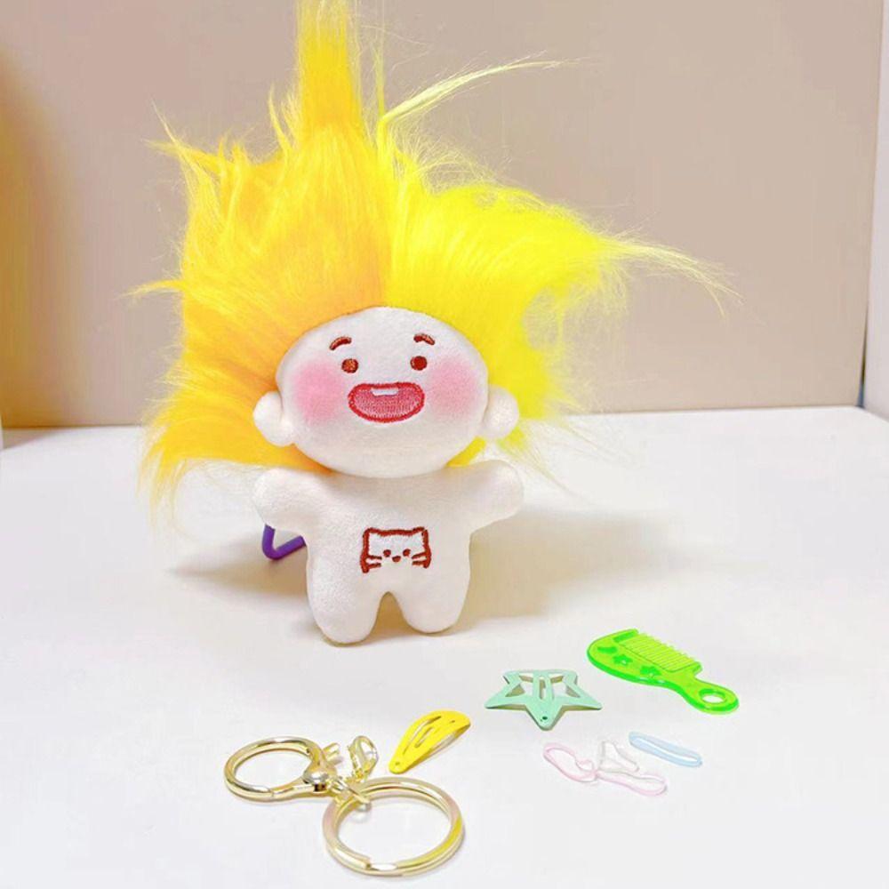 Missing Teeth DIY Hairstyle Plush Doll No Clothes Funny Toothless Doll  Pendants