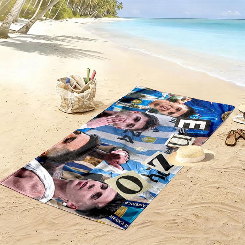 Enzo Art Print Beach Towel, Large Soft Quick Dry Towel for Beach Camping Swimming