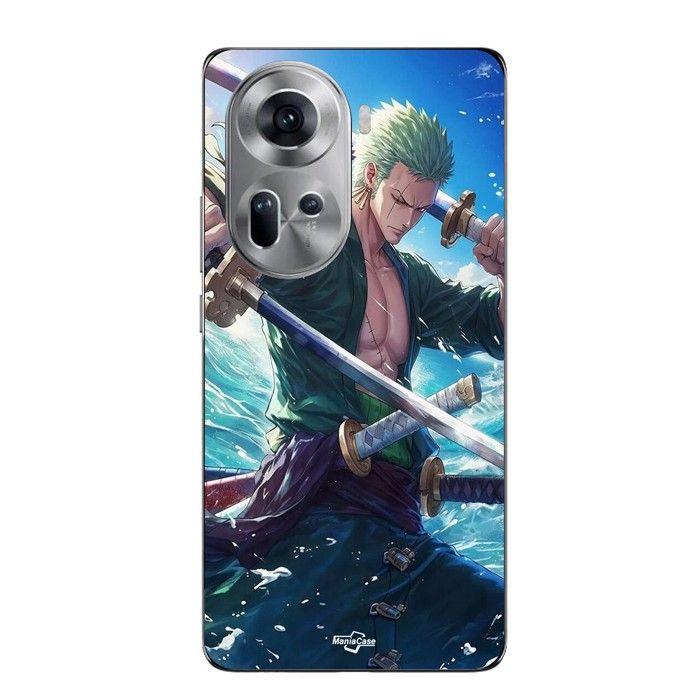 Coque Pour Oppo Reno 11 5g One Piece Roronoa Zoro epée manga anime Maniacase