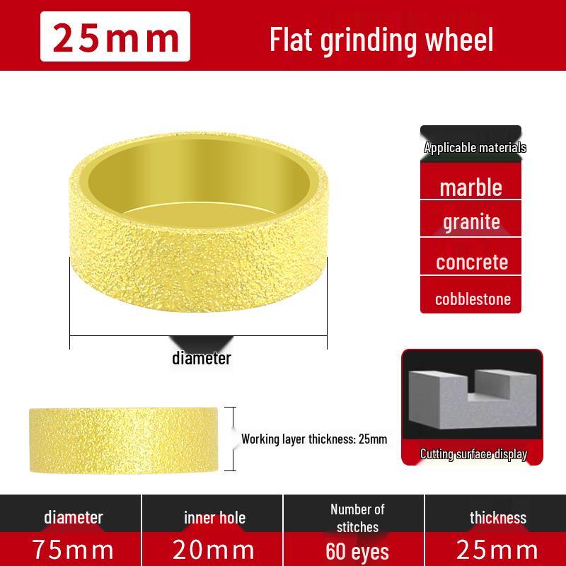 Bordureuse pour Carrelage en Marbre et Meuleuse à Pierre pour Meuleuses d'Angle - Outil de Découpe, Chanfreinage et Polissage de Carrelage